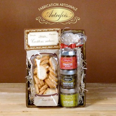 3 tartinables et 1 sachet de croûtons natures